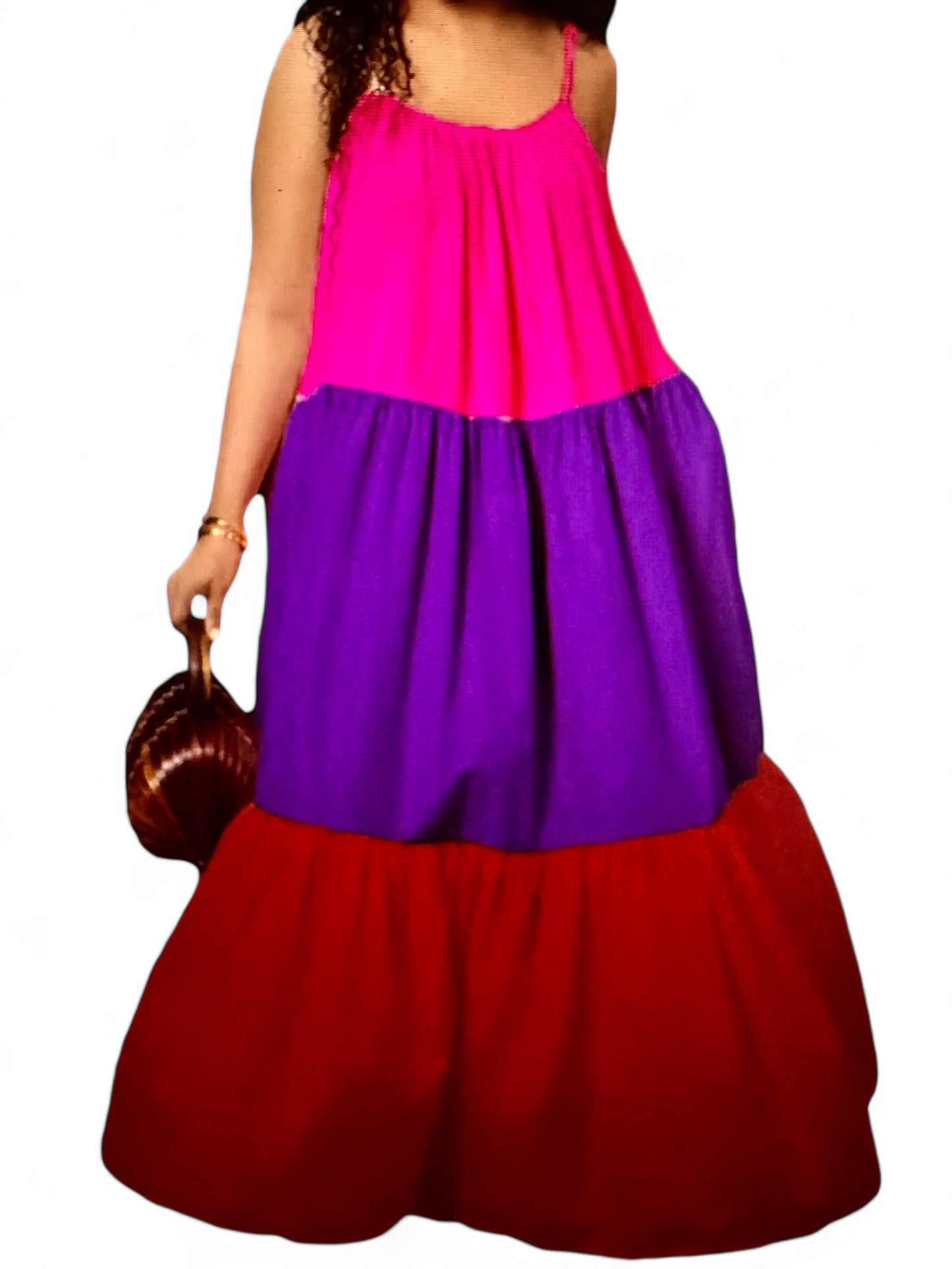Colorblock MAXI DRESS