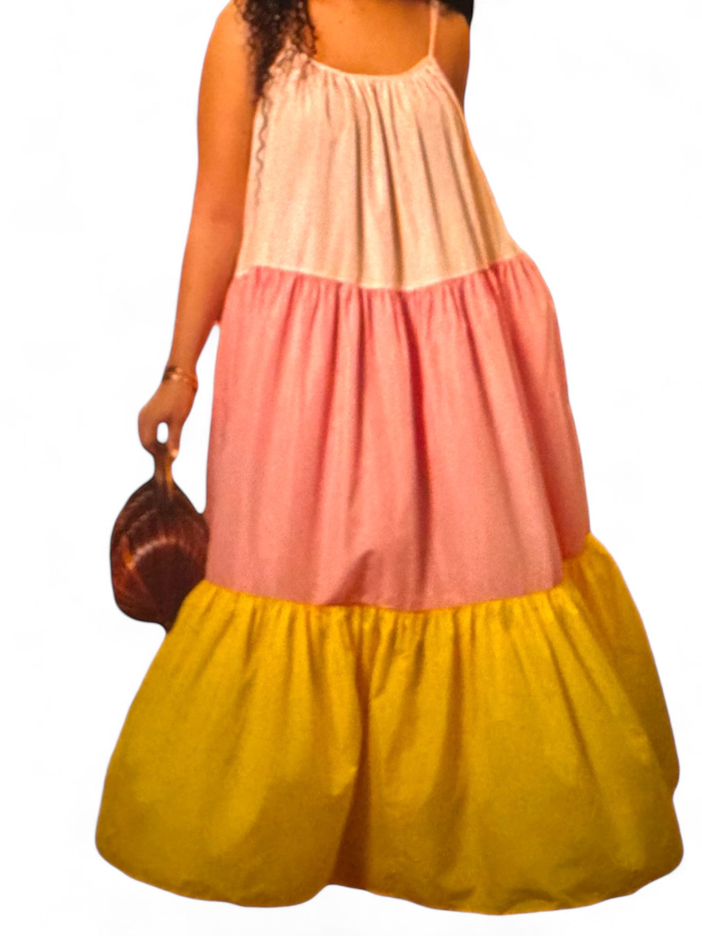 Colorblock MAXI DRESS